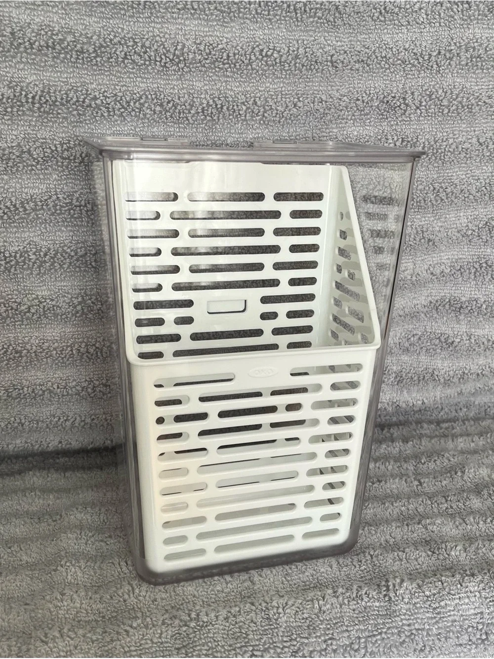 OXO White and Clear Herb Keeper for Refrigerator